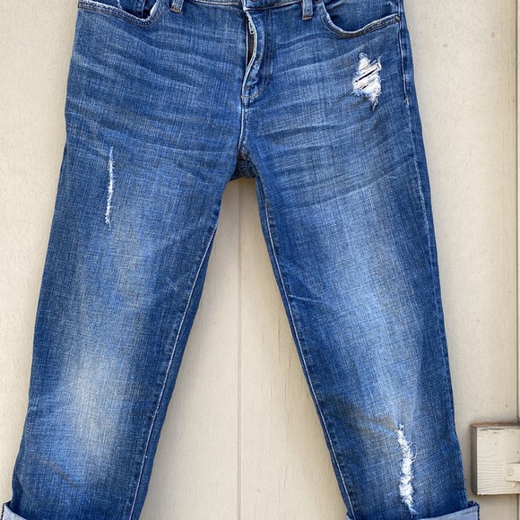 Anthropologie Distressed Cropped Boyfriend Jeans - Picture 2 of 5